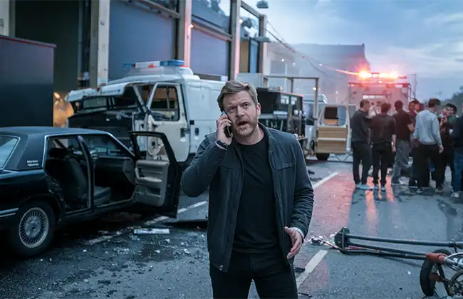 Informe a las autoridades sobre el lugar del accidente en el set de rodaje