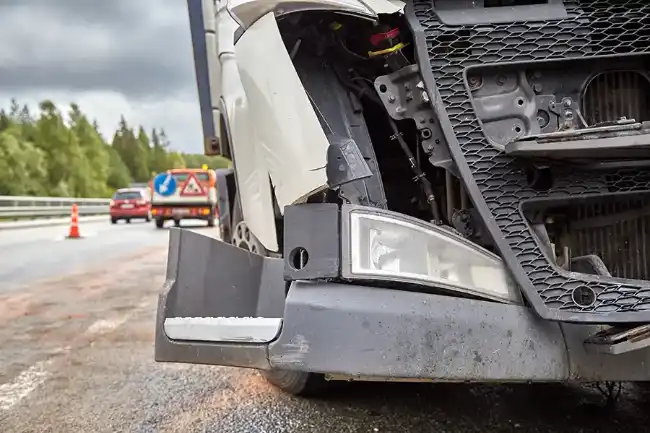 Truck accident caused traffic in Mendocino County