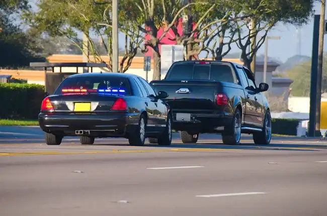 Uber accident suspect in Fullerton being pulled by the police