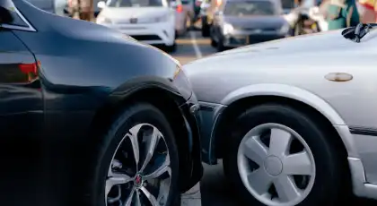 Aggressive driving collision causing heightened personal injury risk