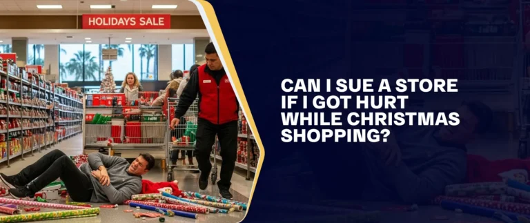 Can I Sue A Store If I Got Hurt While Christmas Shopping