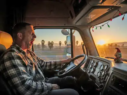 Fatigued truck driver at risk of causing serious traffic accident