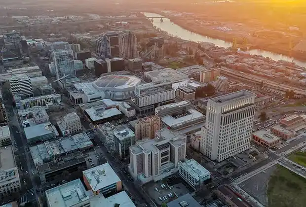 Vista de la ciudad de Sacramento
