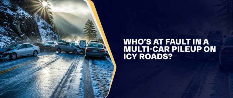 Who’s At Fault In A Multi-Car Pileup On Icy Roads?