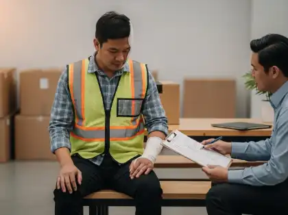 Workplace injury assessment affecting potential compensation claim