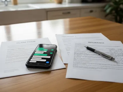 Insurance company document review during a personal injury settlement process