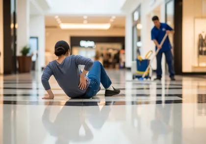 Slip and fall injury in public property due to unsafe conditions