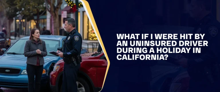 What If I Were Hit By An Uninsured Driver During A Holiday In California