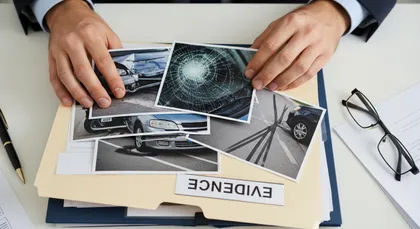 Accident evidence photos to protect a personal injury claim after a traffic ticket