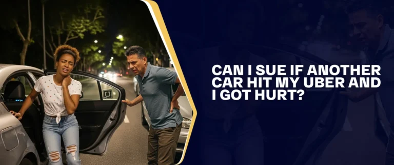 Can I Sue If Another Car Hit My Uber And I Got Hurt