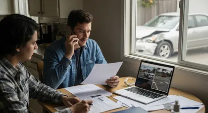 Car accident victim preparing a lawsuit