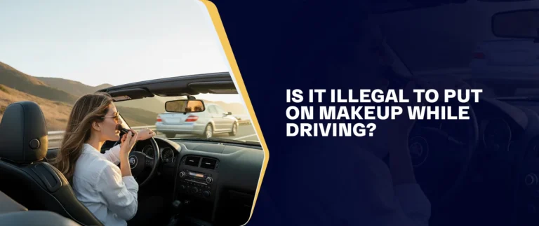Is it illegal to put on makeup while driving