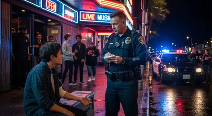 Police documenting key facts after a nightclub injury outside the venue