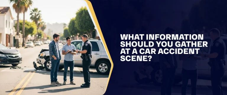 What Information Should You Gather At A Car Accident Scene