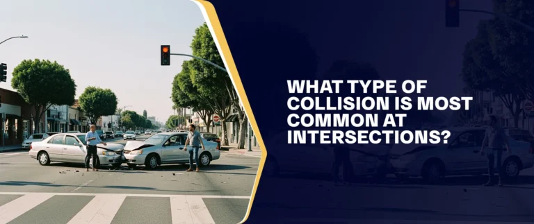 What type of collision is most common at intersections