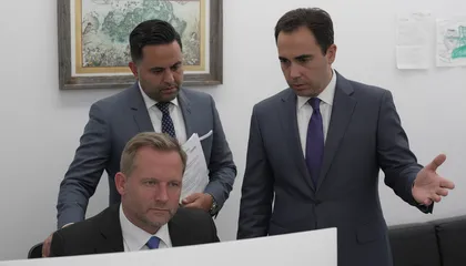 Attorneys discussing car accident case involving emotional distress and anxiety damages