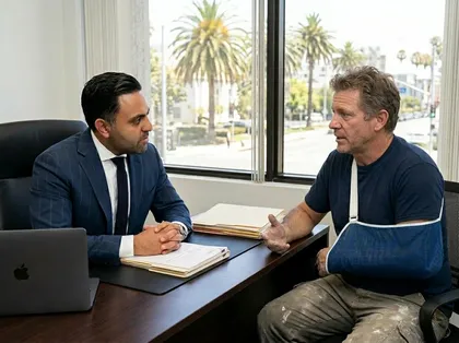 Construction accident personal injury claim consultation
