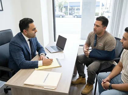 Construction accident personal injury claim consultation