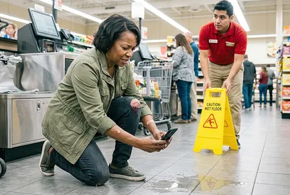 Documenting a store spill for a premises liability claim