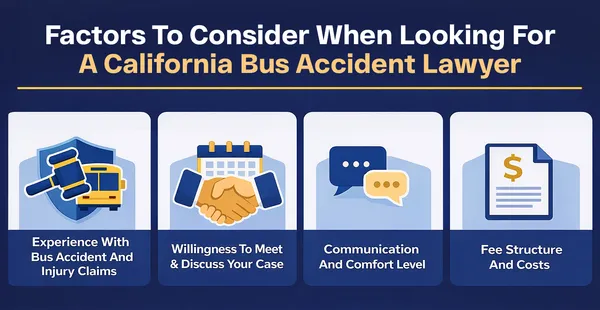 Key factors when choosing a California bus accident lawyer