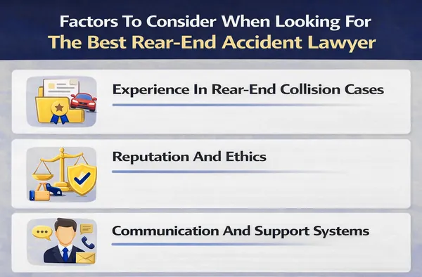 Key factors when choosing a rear-end accident lawyer