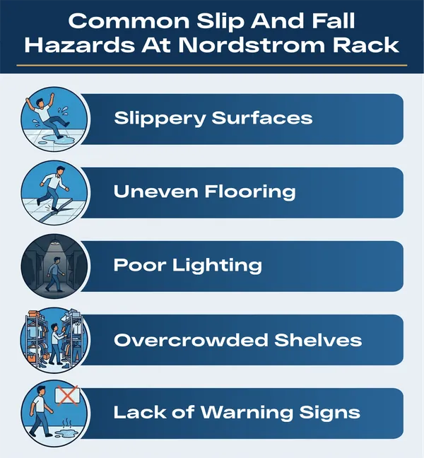 Nordstrom Rack slip and fall accident hazards