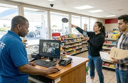 Preserving gas station surveillance footage after a personal injury accident