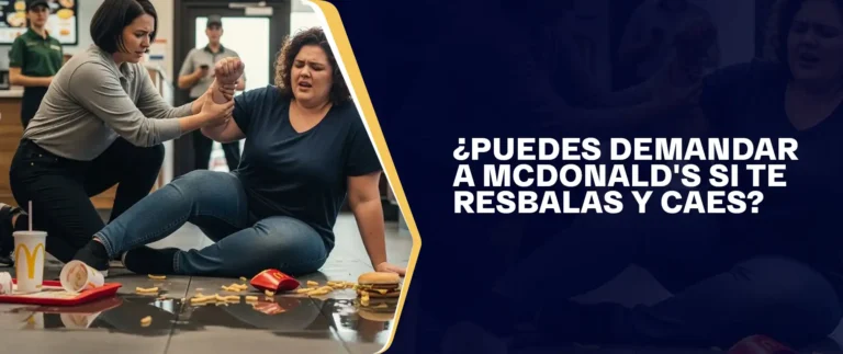 Puedes Demandar A McDonald's Si Te Resbalas Y Caes
