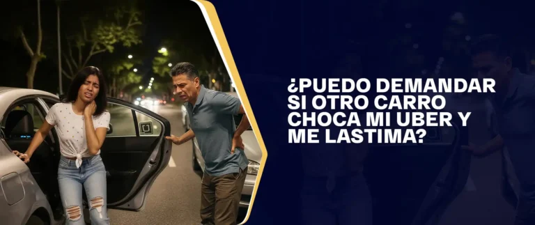 Puedo Demandar Si Otro Carro Choca Mi Uber Y Me Lastima
