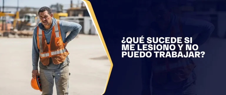 Qué Sucede Si Me Lesiono Y No Puedo Trabajar