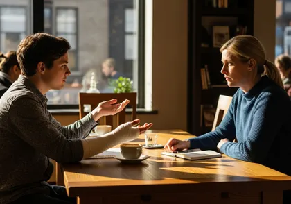 Víctima de accidente de coche discutiendo la responsabilidad del choque por alcance con un asesor legal en lesiones personales