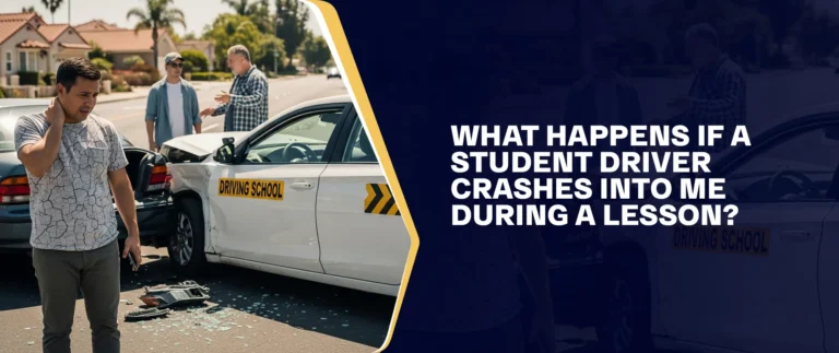 What Happens If A Student Driver Crashes Into Me During A Lesson