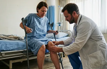 Doctor assisting victim of California truck accident