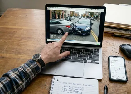 Organizing evidence for a rideshare accident injury claim