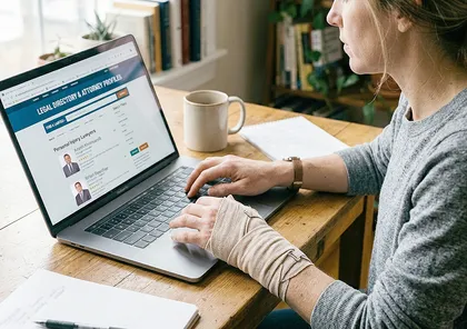 Personal injury lawyer directory search