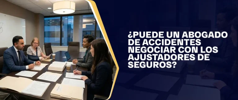 Puede Un Abogado De Accidentes Negociar Con Los Ajustadores De Seguros
