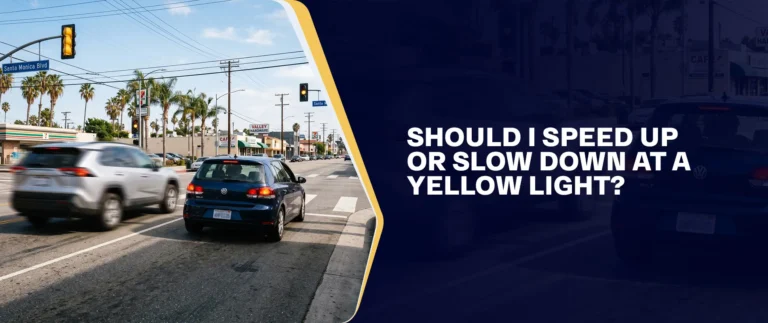 Should I Speed Up Or Slow Down At A Yellow Light