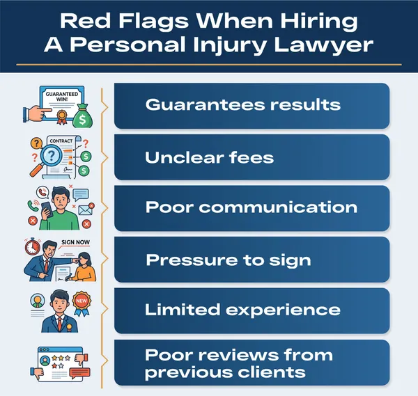 red flags when hiring a Fresno personal injury lawyer