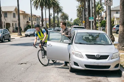 California car door accident injury claim