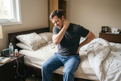 Delayed neck and back pain after a truck accident