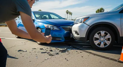 Documentar el lugar del accidente de tráfico para evitar retrasos en la resolución del caso