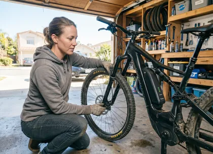 E-bike battery safety inspection after accident