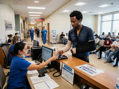Injured e-bike accident victim paying hospital bills