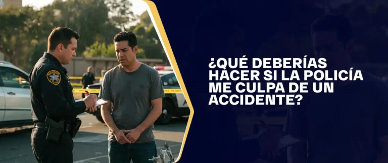 Qué Deberías Hacer Si La Policía Me Culpa De Un Accidente