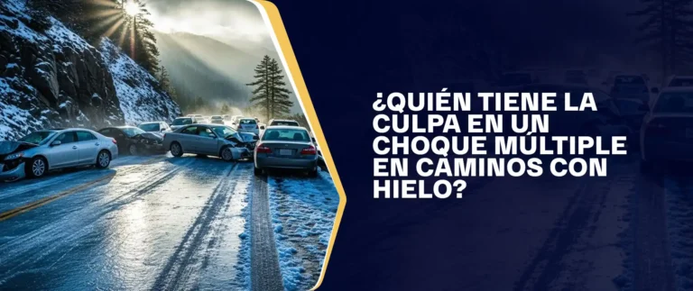 Quién Tiene La Culpa En Un Choque Múltiple En Caminos Con Hielo