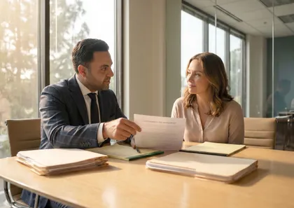 Truck accident client negotiating contingency fee with personal injury lawyer