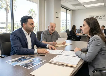 Truck accident lawyer explaining contingency fee agreement in California