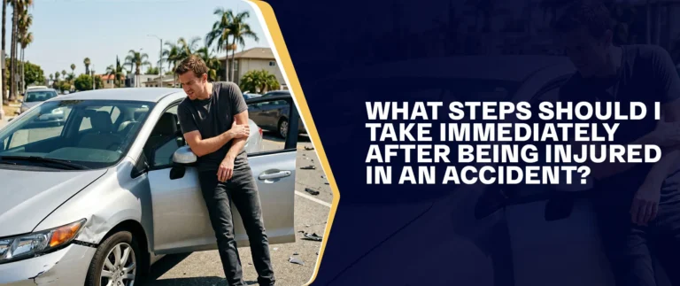 What Steps Should I Take Immediately After Being Injured In An Accident