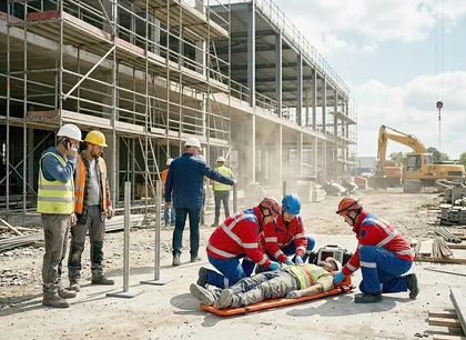 Accidente laboral en una obra