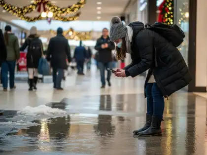 Cómo documentar un riesgo de resbalón y caída en un centro comercial como prueba de lesiones personales